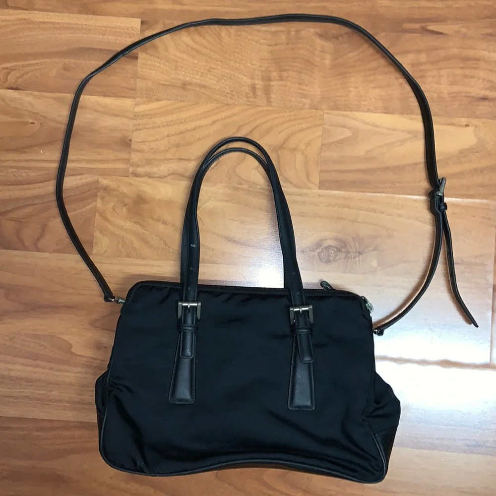 Coach Fabric and Leather Crossbody Bag with Removable Strap